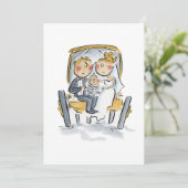 馬を先に、車を後に 招待状 (スタンド正面)