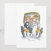 馬を先に、車を後に 招待状 (正面/裏面)