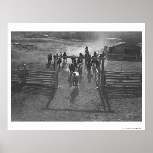 馬を囲む ポスター (正面)