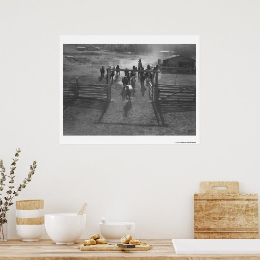 馬を囲む ポスター (キッチン)