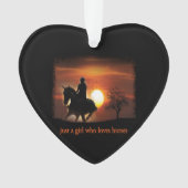 馬を愛しているだけの女の子 オーナメント (正面)
