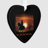 馬を愛しているだけの女の子 オーナメント (正面)