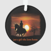 馬を愛しているだけの女の子 オーナメント (裏面)