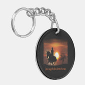 馬を愛しているだけの女の子 キーホルダー (正面左)