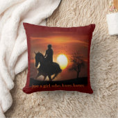 馬を愛しているだけの女の子 クッション (ブランケット)