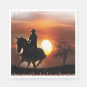 馬を愛しているだけの女の子 スタンダードランチョンナプキン (正面)