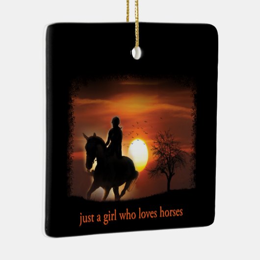 馬を愛しているだけの女の子 セラミックオーナメント (右)