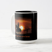 馬を愛しているだけの女の子 ツートーンマグカップ (正面左)