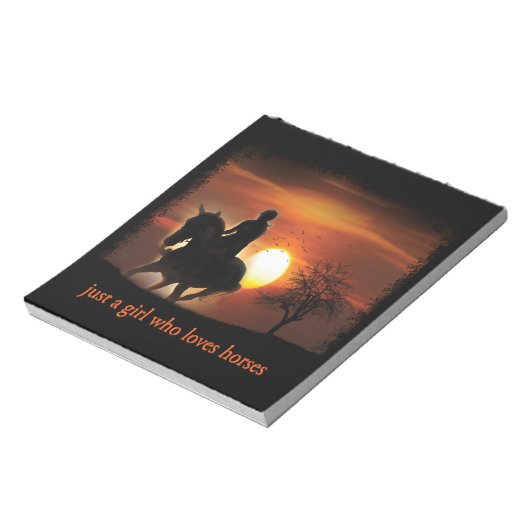 馬を愛しているだけの女の子 ノートパッド (回転)