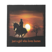 馬を愛しているだけの女の子 ノートパッド (正面)