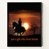 馬を愛しているだけの女の子 ノートブック (裏面)