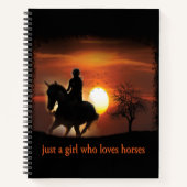 馬を愛しているだけの女の子 ノートブック (正面)