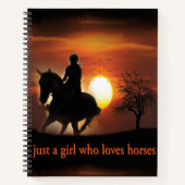 馬を愛しているだけの女の子 ノートブック (正面)