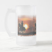 馬を愛しているだけの女の子 フロストグラスビールジョッキ (左)