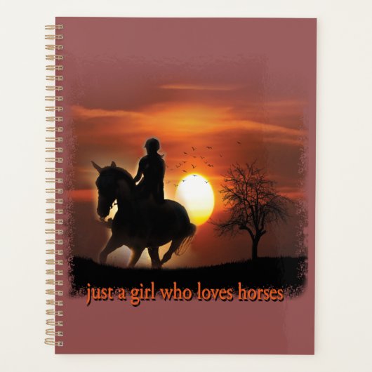馬を愛しているだけの女の子 プランナー手帳 (正面)