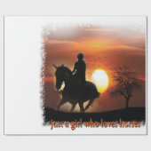 馬を愛しているだけの女の子 ラッピングペーパー (フラット)