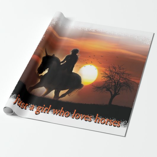 馬を愛しているだけの女の子 ラッピングペーパー (アンロールド)
