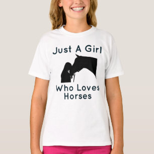 馬を愛しているだけの女の子 Tシャツ