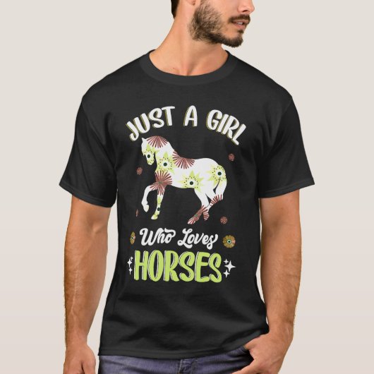 馬を愛しているだけの女の子 Tシャツ (正面)