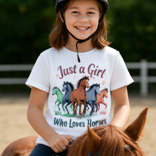 馬を愛しているだけの女の子 Tシャツ