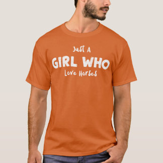 馬を愛するただの女の子ヴィンテージ Tシャツ