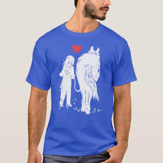 馬を愛するポニーガール Tシャツ