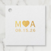 馬を愛する人たちの特別なウェディング フェイバータグ (正面)