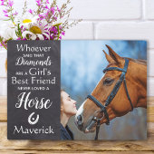 馬を愛する人のための最高の記念品 馬との大切な思い出を称える写真 フォトプラーク