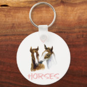 馬を愛する人の肖像 キーホルダー (正面)