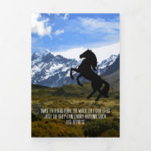 馬を愛する人 私の馬は私の大きな心 三つ折りクリスマスカード (カバー)