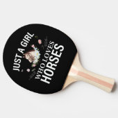 馬を愛する女の子だけのフローラ 卓球ラケット (横)