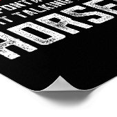 馬を愛する女の子だけの馬贈り物 ポスター (角)