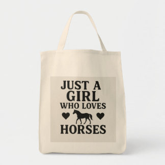 馬を愛する女の子トートバッグ – Equestrian トートバッグ
