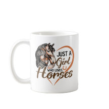 馬を愛する女の子ハート馬