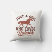 馬を愛する女の子 クッション (裏面)