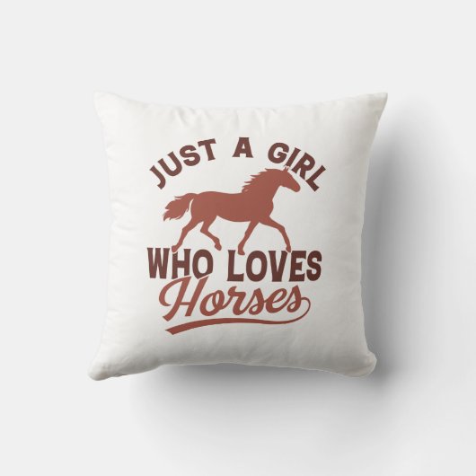 馬を愛する女の子 クッション (裏面)