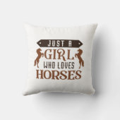 馬を愛する女の子 クッション (裏面)