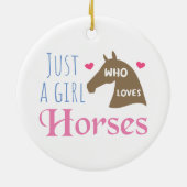 馬を愛する女の子 セラミックオーナメント (裏面)