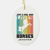 馬を愛する女の子 |ホースガールカスタム セラミックオーナメント (裏面)