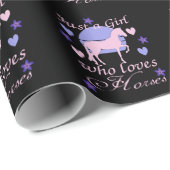 馬を愛する女の子 ラッピングペーパー (ロールコーナー)