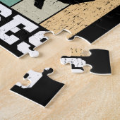 馬を愛する女の子 |レトロヴィンテージホース ジグソーパズル (側面)