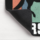 馬を愛する女の子 |レトロヴィンテージ馬 マウスパッド (コーナー)