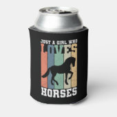 馬を愛する女の子 |レトロヴィンテージ馬 缶クーラー (缶裏面)