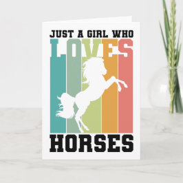 馬を愛する女の子 馬の女の子| Horse Girl カード