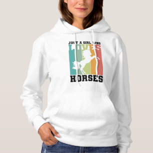馬を愛する女の子 馬の女の子 Horse Girl パーカ
