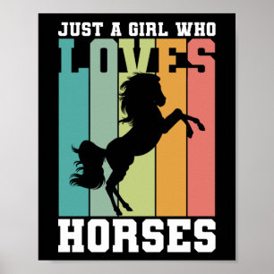 馬を愛する女の子 馬の女の子 Horse Girl ポスター