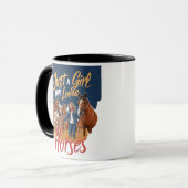 馬を愛する女の子(1) マグカップ (正面左)