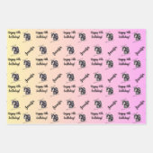 馬を愛する少女だけの年齢を命名 ラッピングペーパーシート (正面)