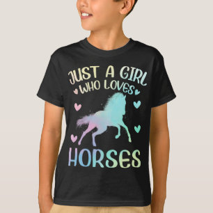 馬を愛する少女 Tシャツ