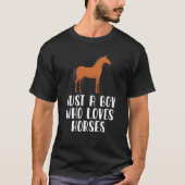 馬を愛する少年 Tシャツ (正面)